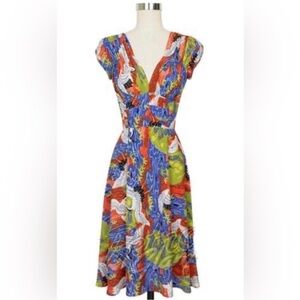 Trashy Diva Crane Print Dress, Size 6